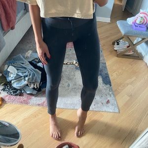 Navy blue stripe athleta legging